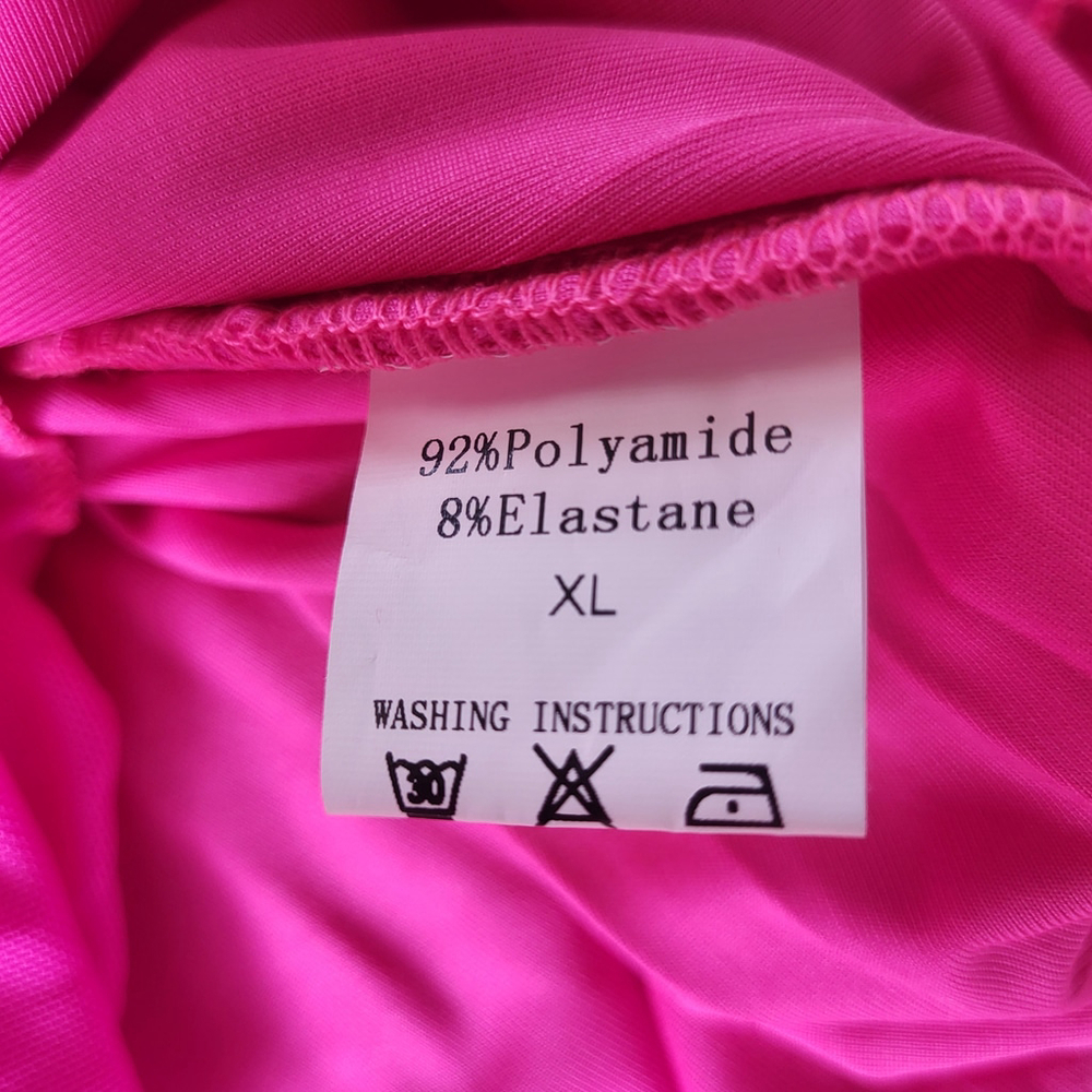 Women’s Sleeveless Ruffle Mini Bodycon Dress – Hot Pink – Size XL – NWOT - Picture 9 of 13